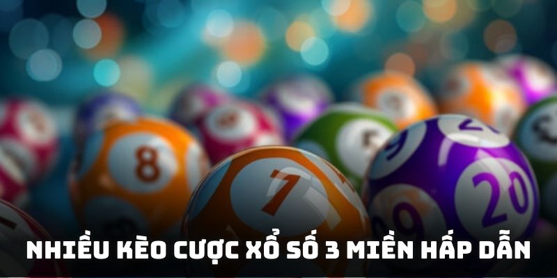 Nhiều kèo cược xổ số 3 miền hấp dẫn với tỷ lệ trả thưởng cực kỳ cạnh tranh