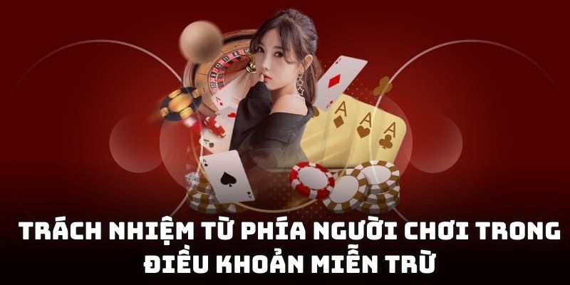 Trách nhiệm từ phía người chơi trong điều khoản miễn trừ